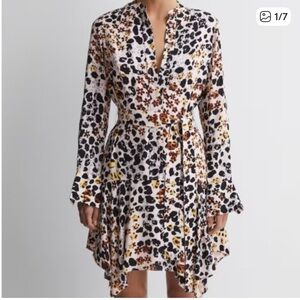 Reiss Multicolor Long Sleeve Dress